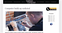 Desktop Screenshot of hadstencomputer.dk