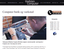 Tablet Screenshot of hadstencomputer.dk